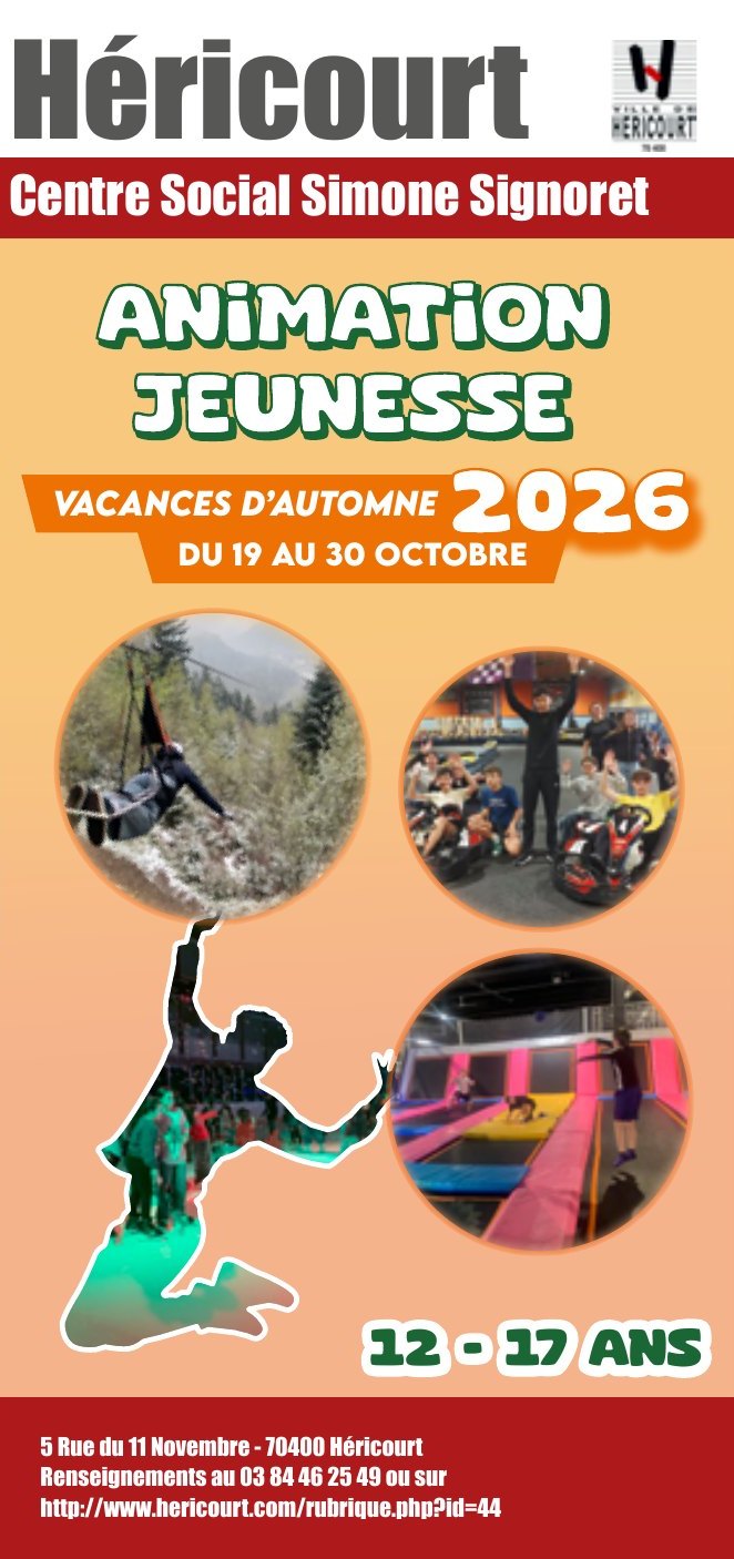 ANIMATION JEUNESSE AUTOMNE 2026